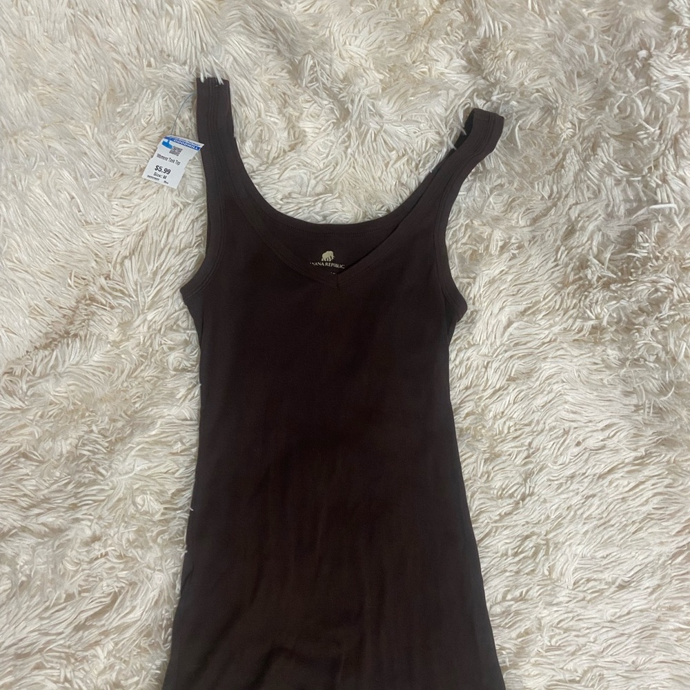 Brown tank top
